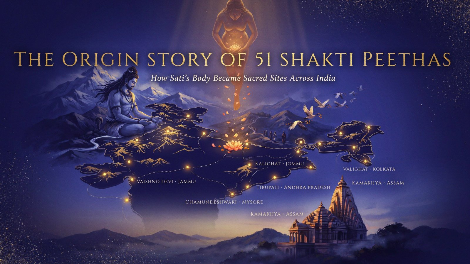 The Origin Story of 51 Shakti Peeth How Sati’s Body Became Sacred Sites
