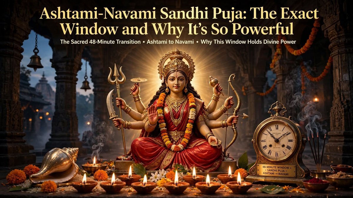 Ashtami Navami Sandhi Puja: The Exact Window and Why It’s So Powerful