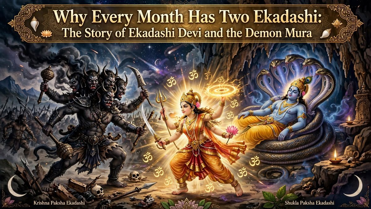 Why Every Month Has Two Ekadashi: The Story of Ekadashi Devi and the Demon Mura
