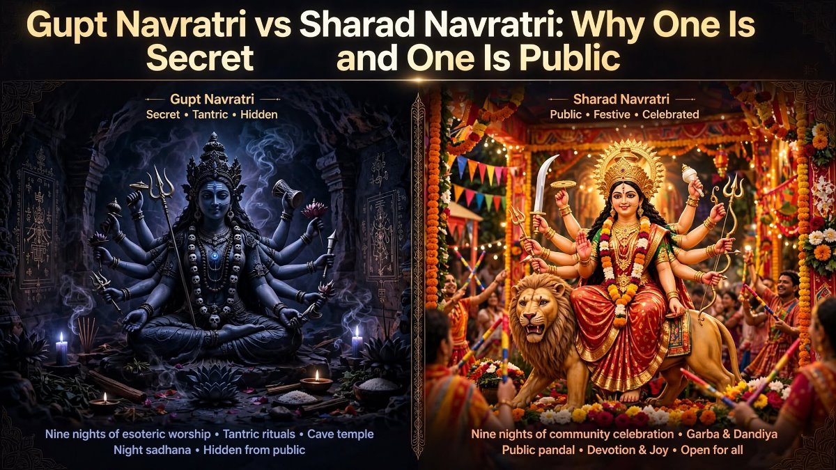 Gupt Navratri vs Sharad Navratri: Why One Is Secret and One Is Public
