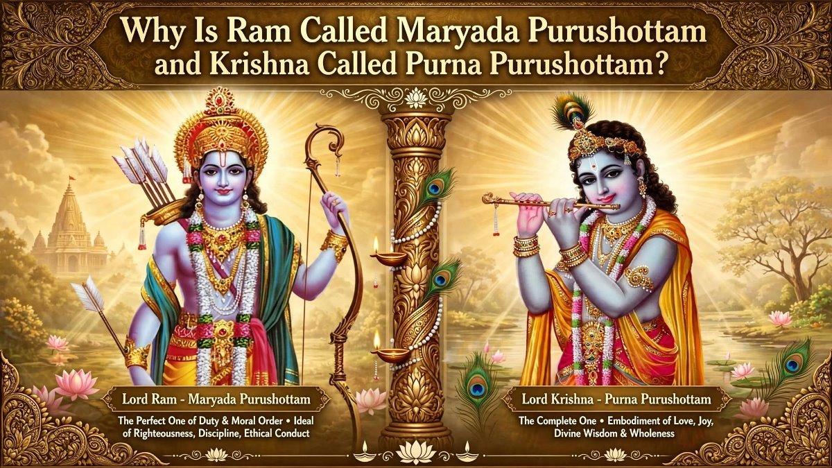 Why Is Ram Called Maryada Purushottam and Krishna Called Purna Purushottam?