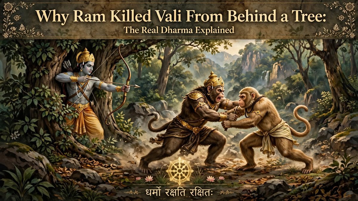 Why Ram Killed Vali From Behind a Tree: The Real Dharma Explained