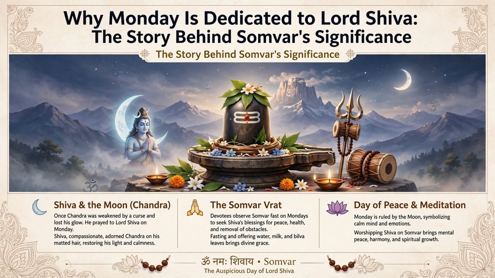 Why Monday Is Dedicated to Lord Shiva: The Story Behind Somvar’s Significance